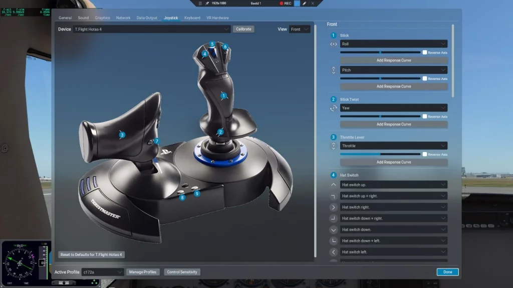 Configurer-joystick HOTAS-XPlane